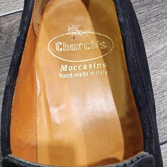 High-end suede church's loafers size 11.5 - Picture 2 of 3